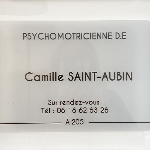 PLAQUE_CAMILLE Plaque Camille Saint-Aubin